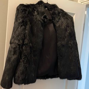 Black Rabbit fur jacket